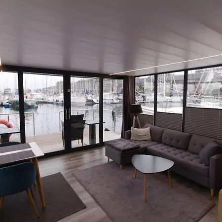 Hausboot Fjord Meeresbrise Mit Dachterrasse In